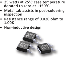 D-Pak Style Surface Mount Resistors